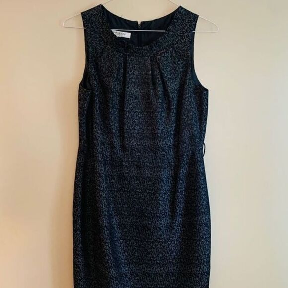 Beautiful Evan Picone Dress black and patterned sleeveless - Picture 1 of 8